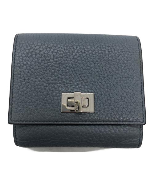FENDI（フェンディ）FENDI (フェンディ) 3つ折り財布 スカイブルーの古着・服飾アイテム