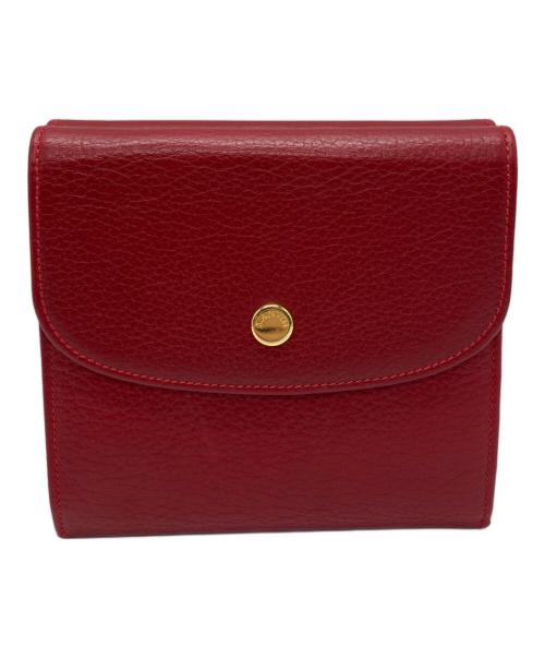 LANVIN（ランバン）LANVIN (ランバン) 2つ折り財布 レッドの古着・服飾アイテム