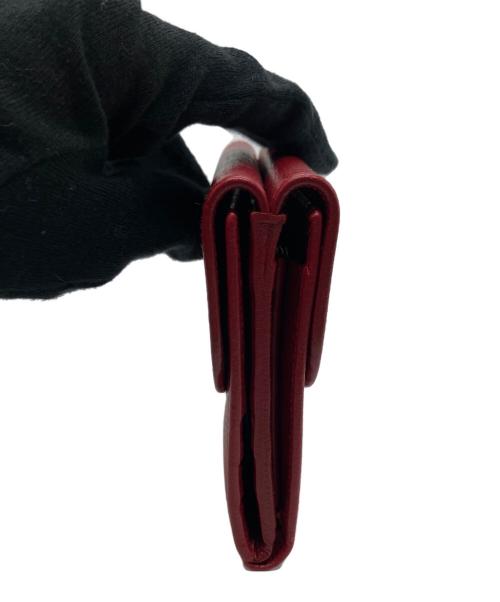 LANVIN（ランバン）LANVIN (ランバン) 2つ折り財布 レッドの古着・服飾アイテム