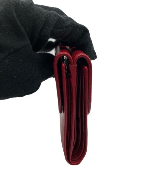 LANVIN（ランバン）LANVIN (ランバン) 2つ折り財布 レッドの古着・服飾アイテム