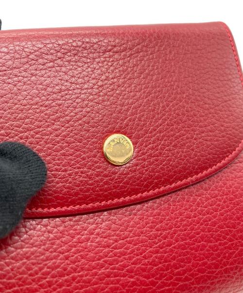 LANVIN（ランバン）LANVIN (ランバン) 2つ折り財布 レッドの古着・服飾アイテム