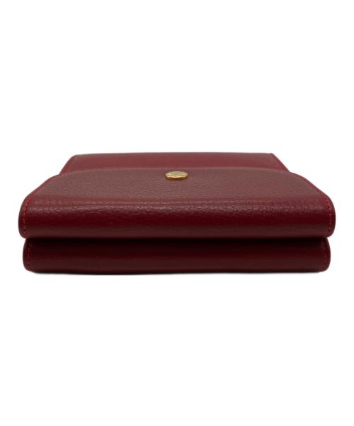 LANVIN（ランバン）LANVIN (ランバン) 2つ折り財布 レッドの古着・服飾アイテム
