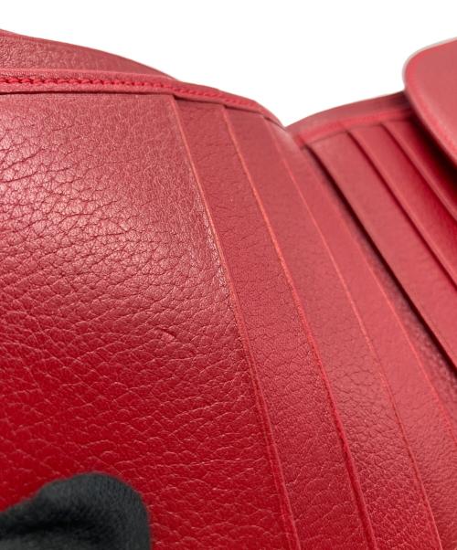 LANVIN（ランバン）LANVIN (ランバン) 2つ折り財布 レッドの古着・服飾アイテム