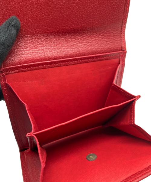 LANVIN（ランバン）LANVIN (ランバン) 2つ折り財布 レッドの古着・服飾アイテム