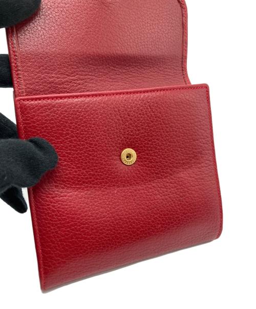 LANVIN（ランバン）LANVIN (ランバン) 2つ折り財布 レッドの古着・服飾アイテム