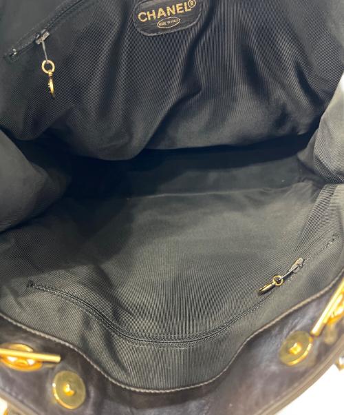 CHANEL（シャネル）CHANEL (シャネル) チェーントートバッグ ブラックの古着・服飾アイテム