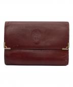 Cartierカルティエ）の古着「がま口財布」｜ボルドー