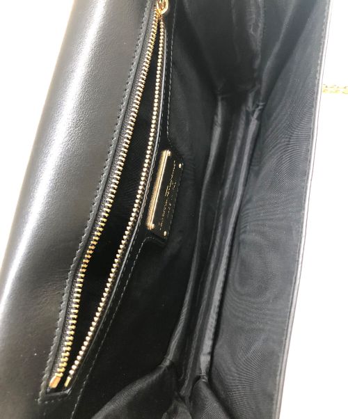 Salvatore Ferragamo（サルヴァトーレ フェラガモ）Salvatore Ferragamo (サルヴァトーレ フェラガモ) ヴァラリボンチェーンショルダーバッグ ブラックの古着・服飾アイテム