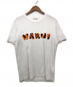 MARNIマルニ）の古着「コットンロゴクルーネックTEE」｜ホワイト