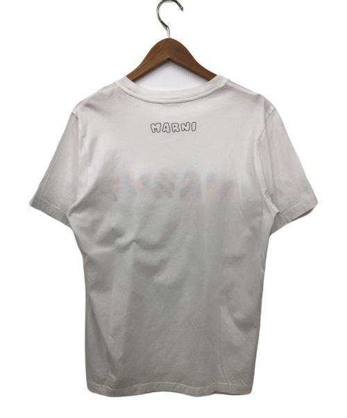MARNI（マルニ）MARNI (マルニ) コットンロゴクルーネックTEE ホワイト サイズ:Sの古着・服飾アイテム