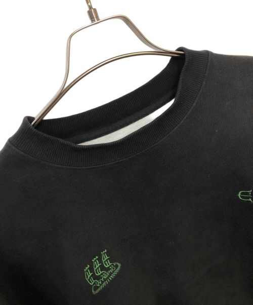 EVISEN（エビセン）EVISEN (エビセン) Selfie Crew Sweat ブラック サイズ:Ｌの古着・服飾アイテム