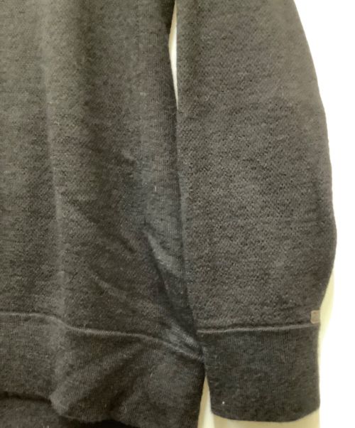 mout recon tailor（マウトリーコンテーラー）mout recon tailor (マウトリーコンテーラー) THE INOUE BROTHERS (イノウエブラザーズ) BABY ALPACA CREW NECK ブラック サイズ:サイズ表記無しの古着・服飾アイテム