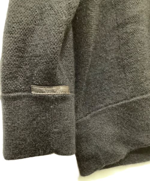 mout recon tailor（マウトリーコンテーラー）mout recon tailor (マウトリーコンテーラー) THE INOUE BROTHERS (イノウエブラザーズ) BABY ALPACA CREW NECK ブラック サイズ:サイズ表記無しの古着・服飾アイテム