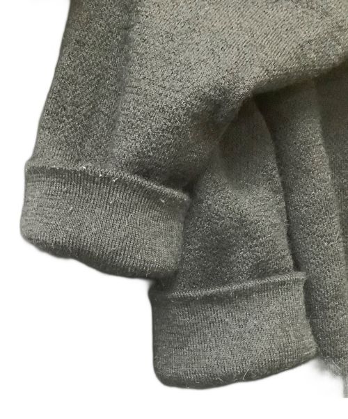 mout recon tailor（マウトリーコンテーラー）mout recon tailor (マウトリーコンテーラー) THE INOUE BROTHERS (イノウエブラザーズ) BABY ALPACA CREW NECK ブラック サイズ:サイズ表記無しの古着・服飾アイテム