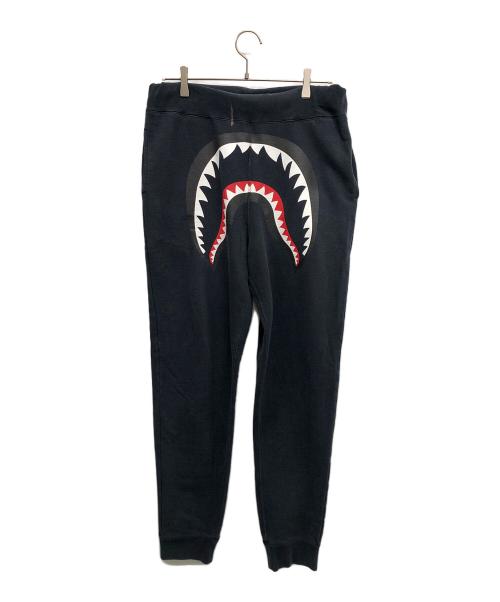 A BATHING APE SHARK（アベイシングエイプシャーク）A BATHING APE SHARK (アベイシングエイプシャーク) スウェットパンツ ブラック サイズ:SIZE Mの古着・服飾アイテム