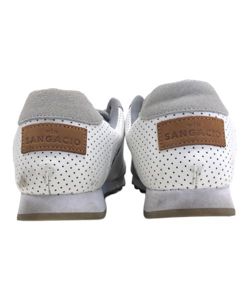 Sangacio（サンガッチョ）Sangacio (サンガッチョ) Brandalised (ブランダライズド) スニーカー グレー×ホワイト サイズ:27cmの古着・服飾アイテム