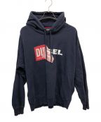 DIESELディーゼル）の古着「ロゴ刺繍パーカー」｜ネイビー