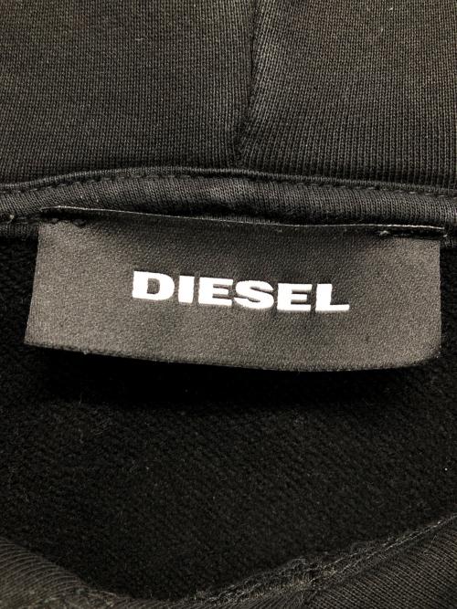 DIESEL（ディーゼル）DIESEL (ディーゼル) ロゴパーカー ブラック サイズ:SIZE Lの古着・服飾アイテム