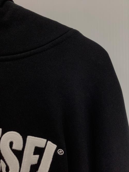 DIESEL（ディーゼル）DIESEL (ディーゼル) ロゴパーカー ブラック サイズ:SIZE Lの古着・服飾アイテム