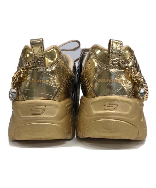 SKECHERS（スケッチャーズ）SKECHERS (スケッチャーズ)  PREMIUM HERITAGE D LITES EMPRESS GOLD  ゴールド サイズ:26 未使用品の古着・服飾アイテム