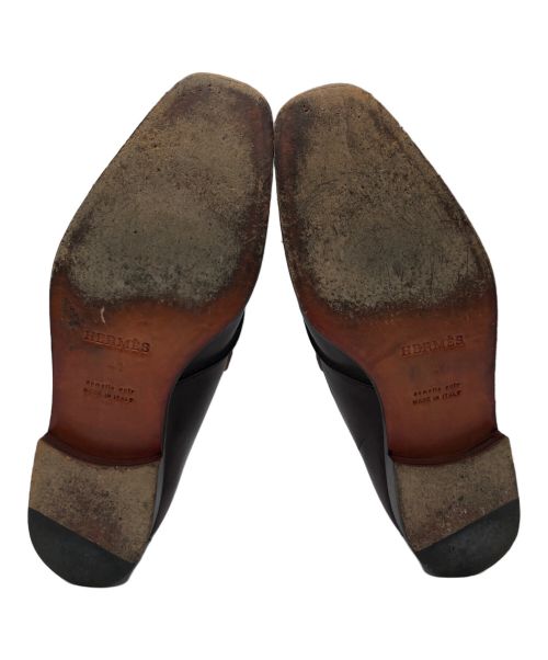 HERMES（エルメス）HERMES (エルメス) ローファー ブラウン サイズ:26cmの古着・服飾アイテム