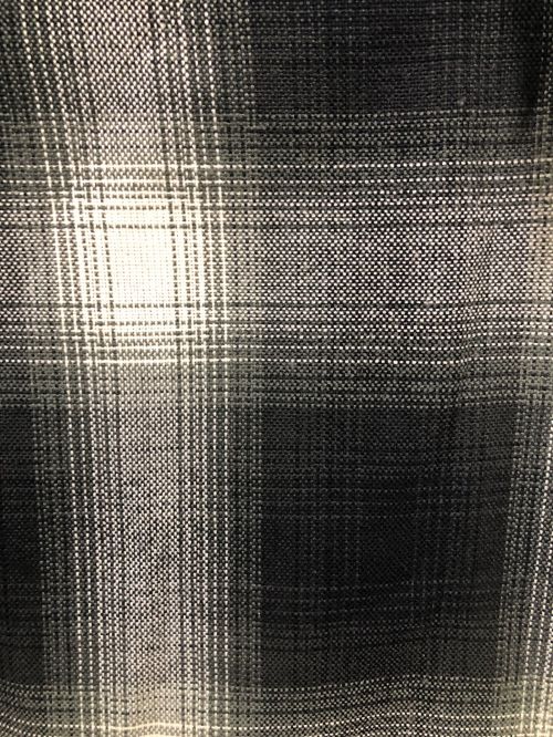 CalTop（キャルトップ）CalTop (キャルトップ) オンブレチェックシャツ ブラック×ホワイト サイズ:Mの古着・服飾アイテム