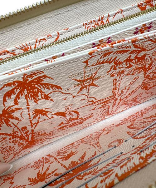 LOUIS VUITTON（ルイ ヴィトン）LOUIS VUITTON (ルイ ヴィトン) ジッピー ウォレット ホワイト×ピンクの古着・服飾アイテム