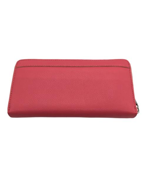 LAUREN RALPH LAUREN（ローレンラルフローレン）LAUREN RALPH LAUREN (ローレンラルフローレン) ラウンドファスナー長財布 ピンクの古着・服飾アイテム