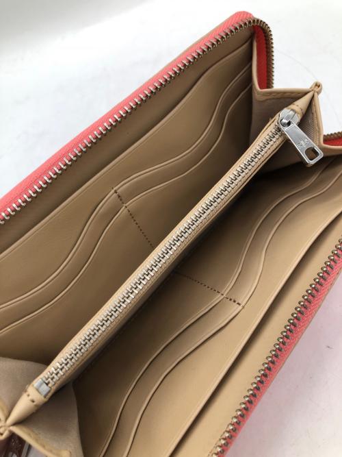 LAUREN RALPH LAUREN（ローレンラルフローレン）LAUREN RALPH LAUREN (ローレンラルフローレン) ラウンドファスナー長財布 ピンクの古着・服飾アイテム