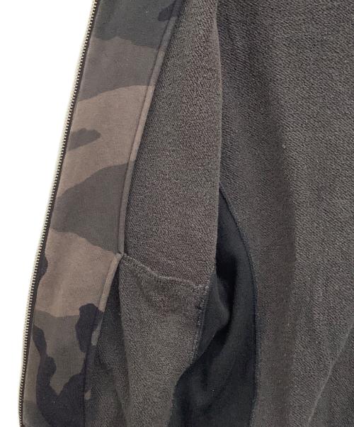 1piu1uguale3（ウノピュウノウグァーレトレ）1piu1uguale3 (ウノピュウノウグァーレトレ) ジップパーカー ブラック サイズ:IVの古着・服飾アイテム