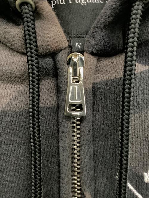 1piu1uguale3（ウノピュウノウグァーレトレ）1piu1uguale3 (ウノピュウノウグァーレトレ) ジップパーカー ブラック サイズ:IVの古着・服飾アイテム