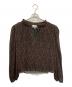 GANNI（ガニー）の古着「Pleated Georgette Blouse」｜ブラウン