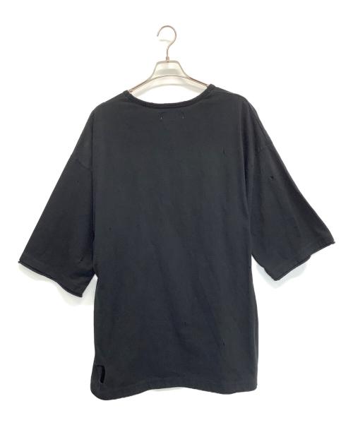 TTAGGG（タッグ）TTAGGG (タッグ) ダメージ加工Tシャツ ブラック サイズ:SIZE Lの古着・服飾アイテム