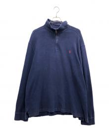 POLO RALPH LAUREN（ポロ・ラルフローレン）の古着「【古着】ハーフジップスウェット」｜ネイビー