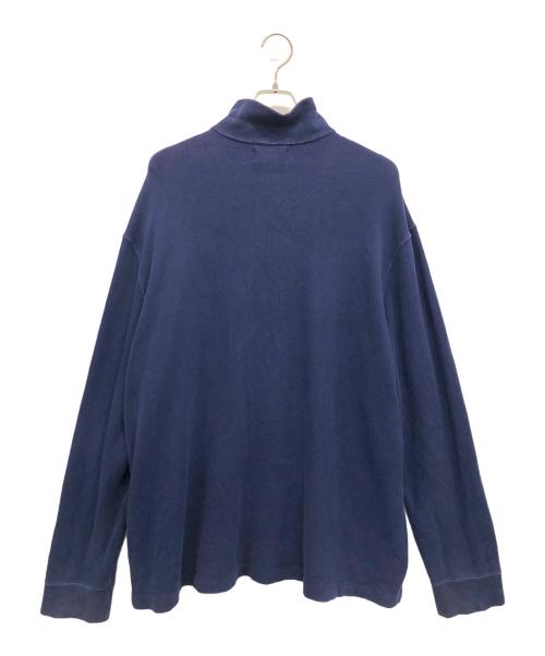 POLO RALPH LAUREN（ポロ・ラルフローレン）POLO RALPH LAUREN (ポロ・ラルフローレン) 【古着】ハーフジップスウェット ネイビー サイズ:SIZE XXLの古着・服飾アイテム