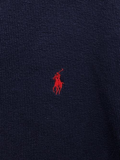 POLO RALPH LAUREN（ポロ・ラルフローレン）POLO RALPH LAUREN (ポロ・ラルフローレン) 【古着】ハーフジップスウェット ネイビー サイズ:SIZE XXLの古着・服飾アイテム
