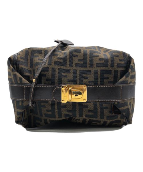 FENDI（フェンディ）FENDI (フェンディ) バニティバッグ ブラウンの古着・服飾アイテム
