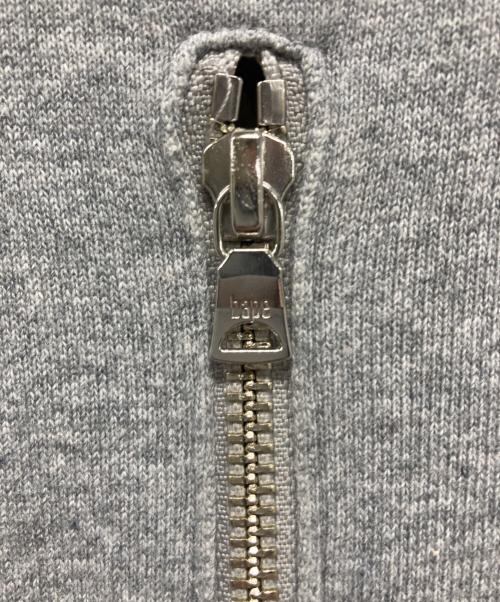 A BATHING APE（ア ベイシング エイプ）A BATHING APE (ア ベイシング エイプ) シャークフロントジップスウェット グレー サイズ:SIZE Lの古着・服飾アイテム