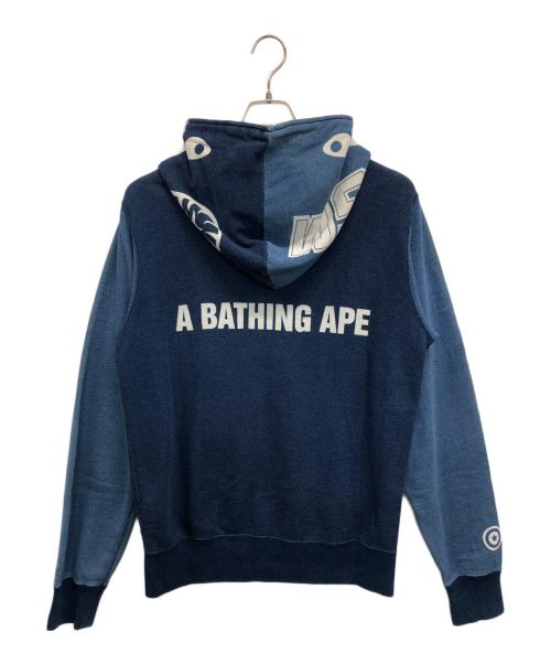 A BATHING APE（ア ベイシング エイプ）A BATHING APE (ア ベイシング エイプ) シャークパーカー インディゴ サイズ:SIZE Lの古着・服飾アイテム
