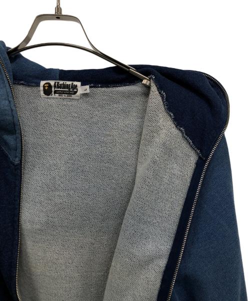 A BATHING APE（ア ベイシング エイプ）A BATHING APE (ア ベイシング エイプ) シャークパーカー インディゴ サイズ:SIZE Lの古着・服飾アイテム