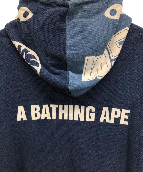 A BATHING APE（ア ベイシング エイプ）A BATHING APE (ア ベイシング エイプ) シャークパーカー インディゴ サイズ:SIZE Lの古着・服飾アイテム