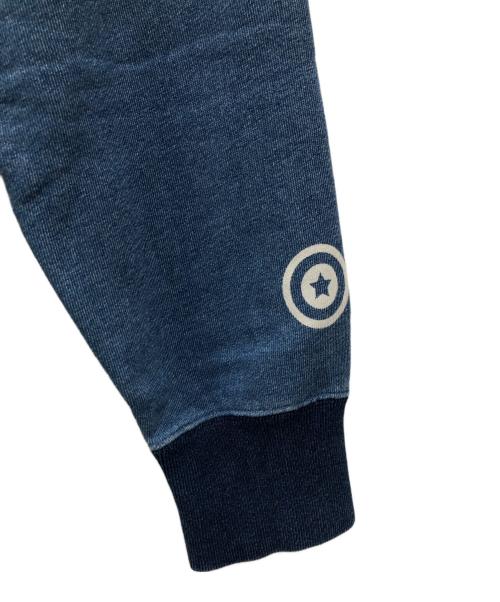 A BATHING APE（ア ベイシング エイプ）A BATHING APE (ア ベイシング エイプ) シャークパーカー インディゴ サイズ:SIZE Lの古着・服飾アイテム