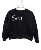 WIND AND SEAウィンダンシー）の古着「クルーネックスウェット」｜ブラック