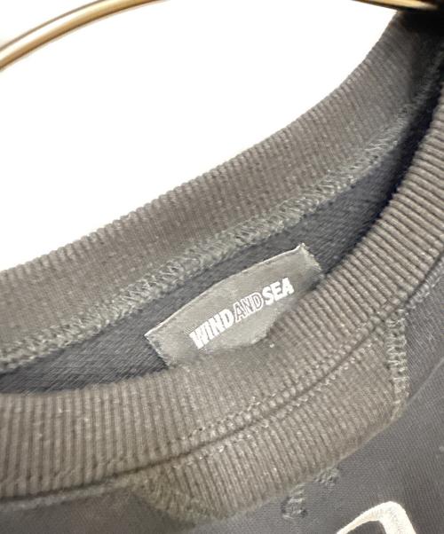 WIND AND SEA（ウィンダンシー）WIND AND SEA (ウィンド アンド シー) クルーネックスウェット ブラック サイズ:SIZE Sの古着・服飾アイテム