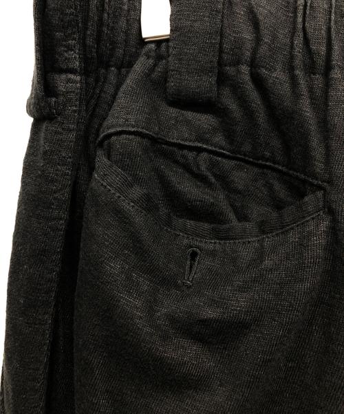 Yohji Yamamoto pour homme（ヨウジヤマモト プールオム）Yohji Yamamoto pour homme (ヨウジヤマモト プールオム) リネンパンツ ブラック サイズ:Mの古着・服飾アイテム
