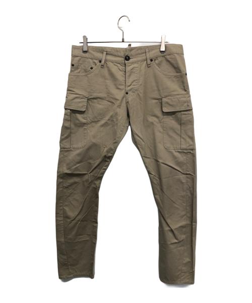 DSQUARED2（ディースクエアード）DSQUARED2 (ディースクエアード) カーゴパンツ ベージュ サイズ:50の古着・服飾アイテム