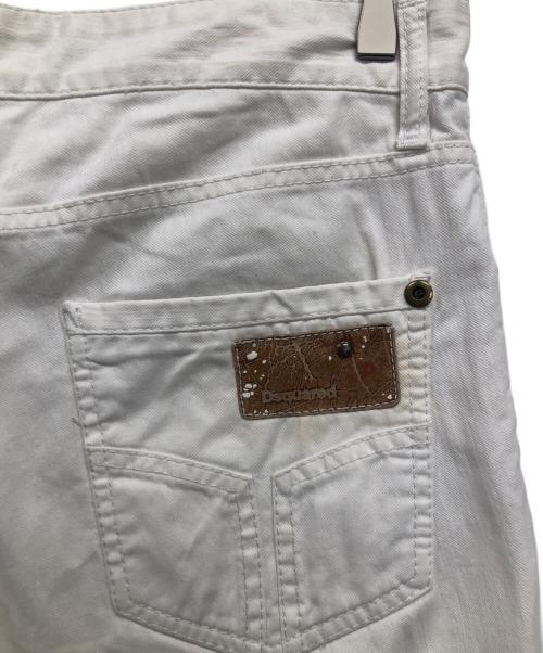 DSQUARED2（ディースクエアード）DSQUARED2 (ディースクエアード) デニムパンツ ホワイト サイズ:48の古着・服飾アイテム
