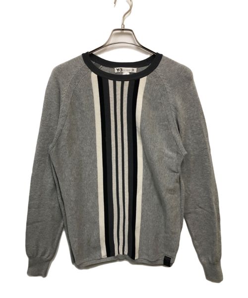 Y-3（ワイスリー）Y-3 (ワイスリー) adidas (アディダス) ニット グレー サイズ:Lの古着・服飾アイテム