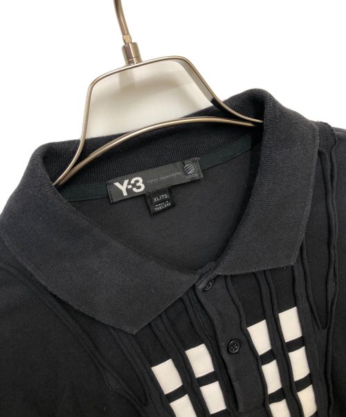 Y-3（ワイスリー）Y-3 (ワイスリー) adidas (アディダス) ポロシャツ ブラック サイズ:XLの古着・服飾アイテム