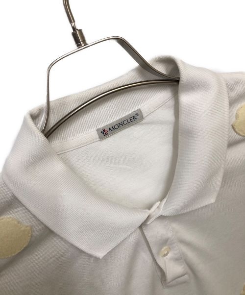 MONCLER（モンクレール）MONCLER (モンクレール) ポロシャツ ホワイト サイズ:XLの古着・服飾アイテム